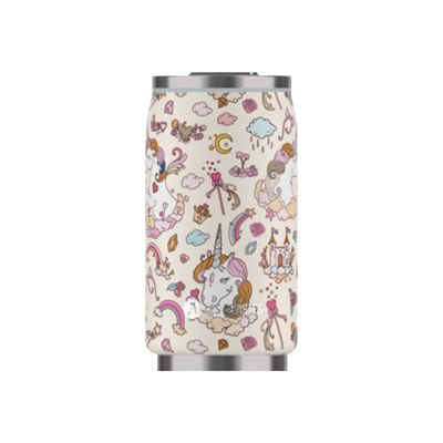 Les Artistes Paris - Canette isotherme - Licorne ivoire - 280 ml - acier inoxydable
