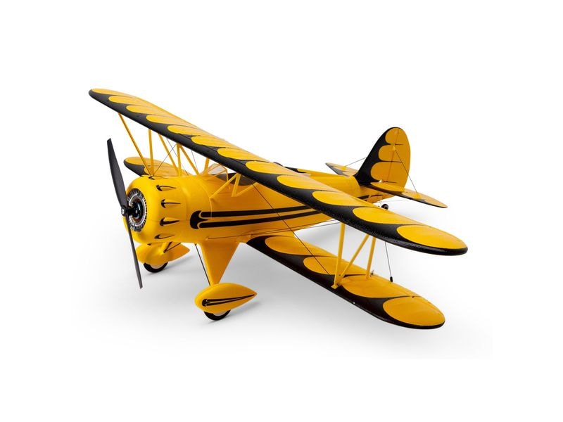 E-flite Doppeldecker UMX WACO 550 mm Gelb, BNF Basic UMX Scale Doppeldecker mit Brushless Antrieb und Spektrum Technik