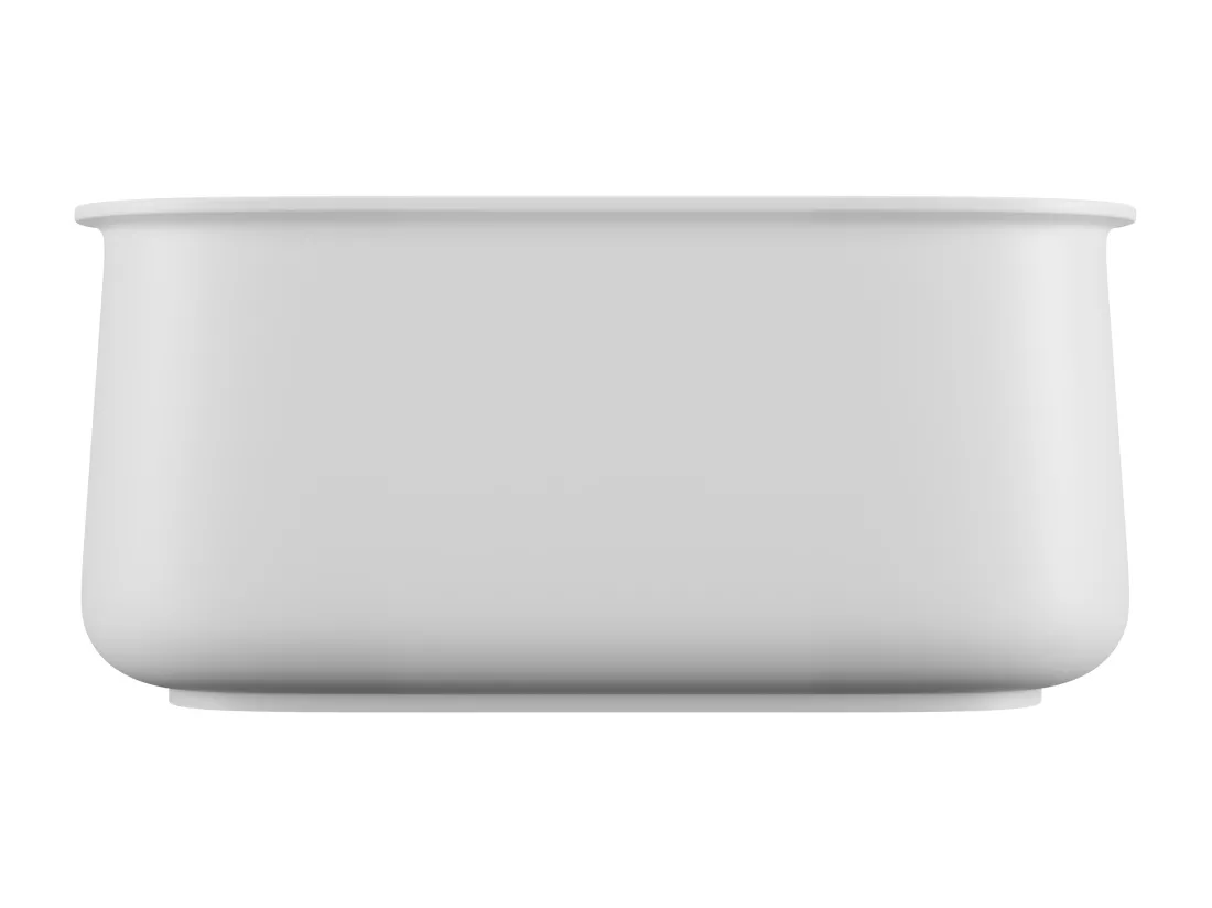 Baignoire îlot blanche mate - 130 x 74 x 60 cm - 195 L - CALDRIA