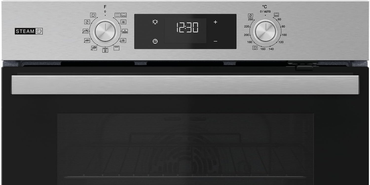 Bauknecht BAKO 466 Steam IND Einbau Backofen-Kochfeld Kombination/Heißluftbackofen mit 12 Funktionen/Gentle Steam/EEK A+/Induktions-Kochfeld/ 60cm/Inox