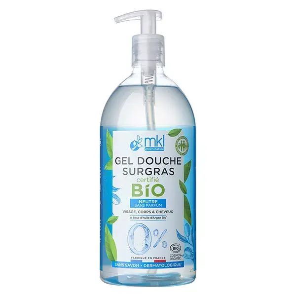 MKL Green Nature Gel Douche Surgras Neutre Bio 1L