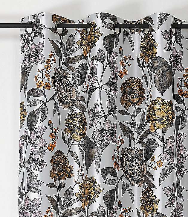 Voilage parfum en polyester Linder L.150 x H.240 cm jaune