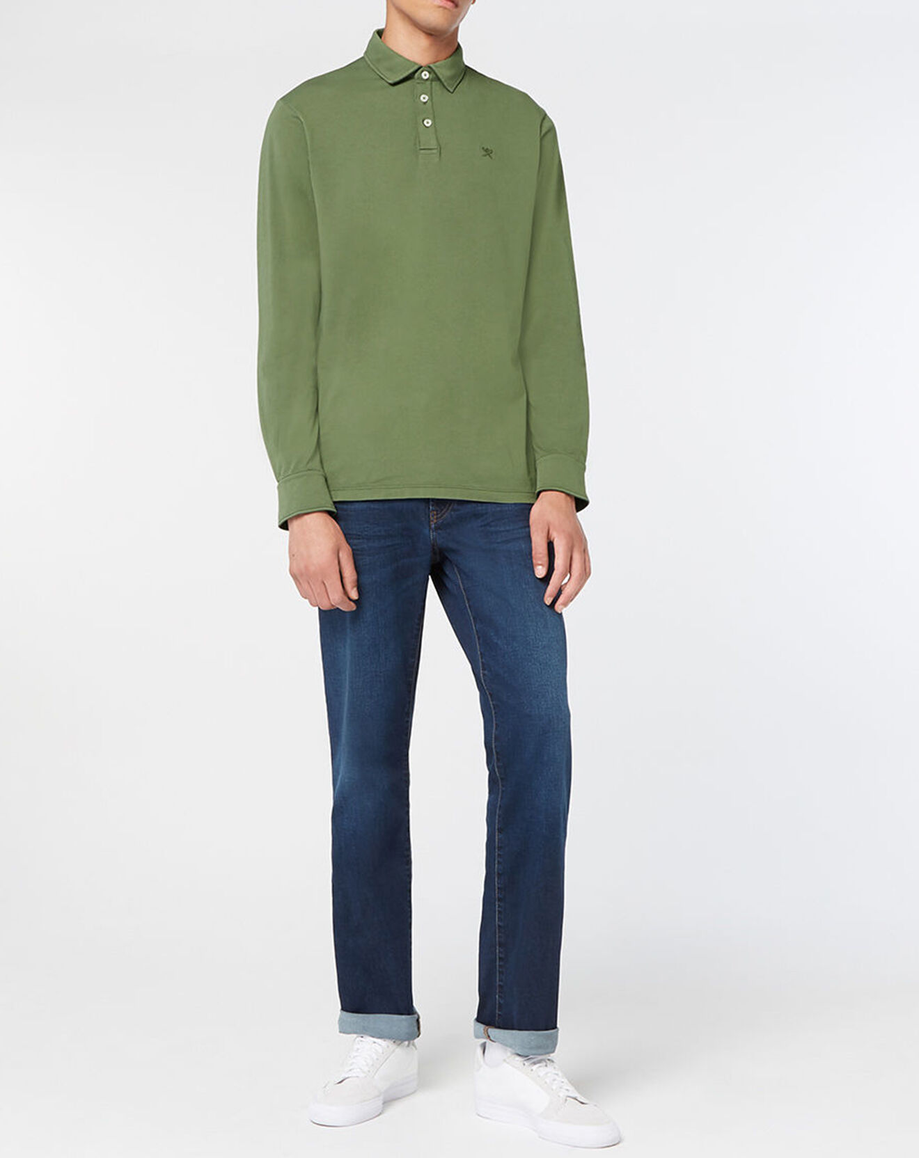 Hackett London Polo Classic Fit Gmd Jersey kaki
