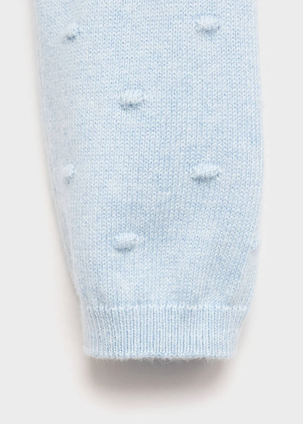 Mango Kids vest lichtblauw fijn gebreid