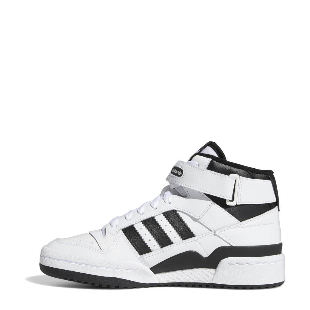 adidas Forum Mid leren sneakers wit/zwart
