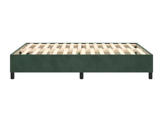 Sommier à lattes de lit Vert foncé 140x190 cm Velours
