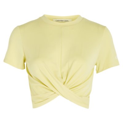 Tee-shirt à manches courtes femme Twisted Cropped CALVIN KLEIN