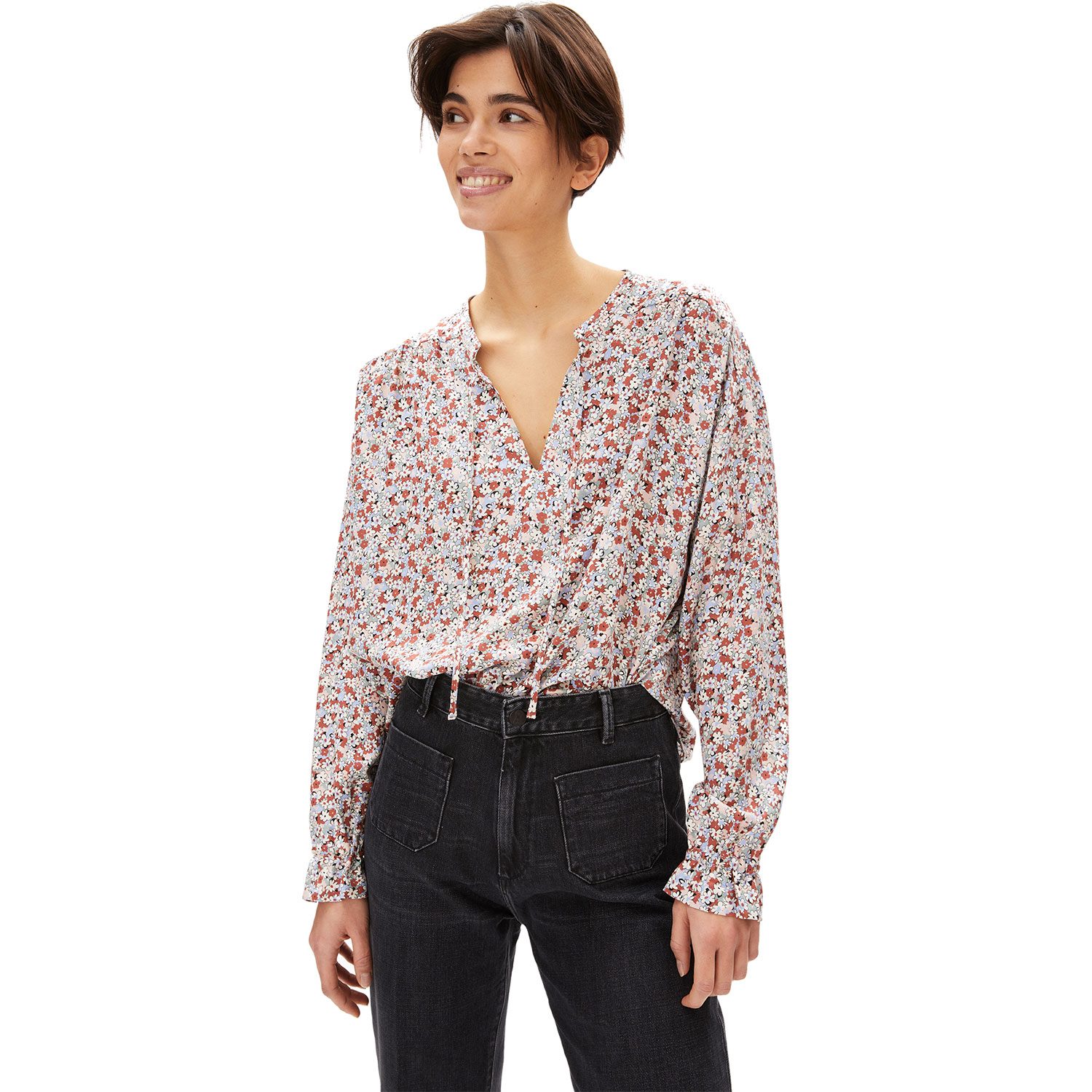 Armedangels Ilicaa Boheme Bluse Damen oatmilk