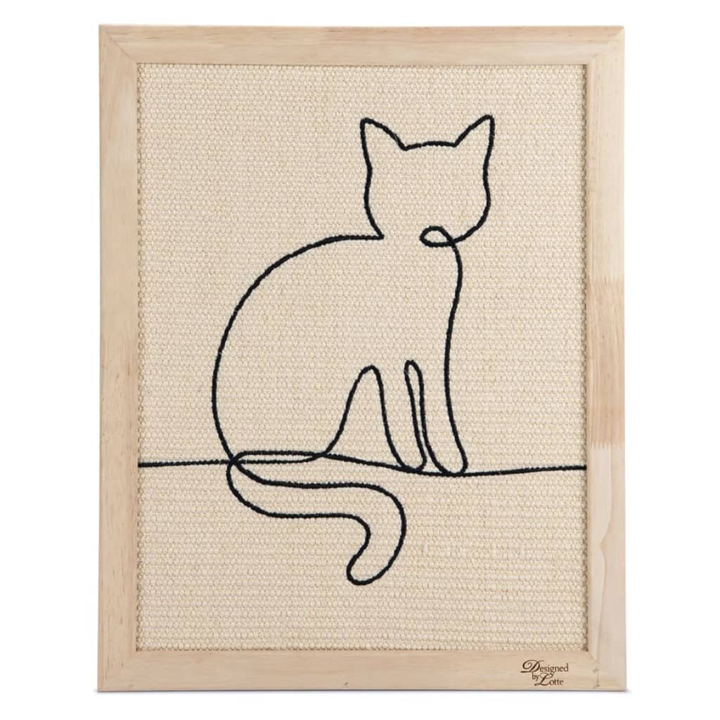 Panneau griffoir pour chats sammy 50x40x2 cm bois