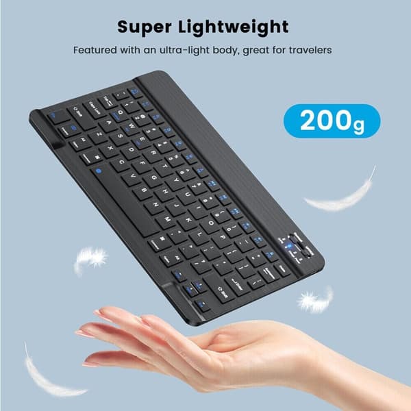 Universal Bluetooth Tablet Keyboard Case For Samsung Galaxy Tab S9 FE 10.9″