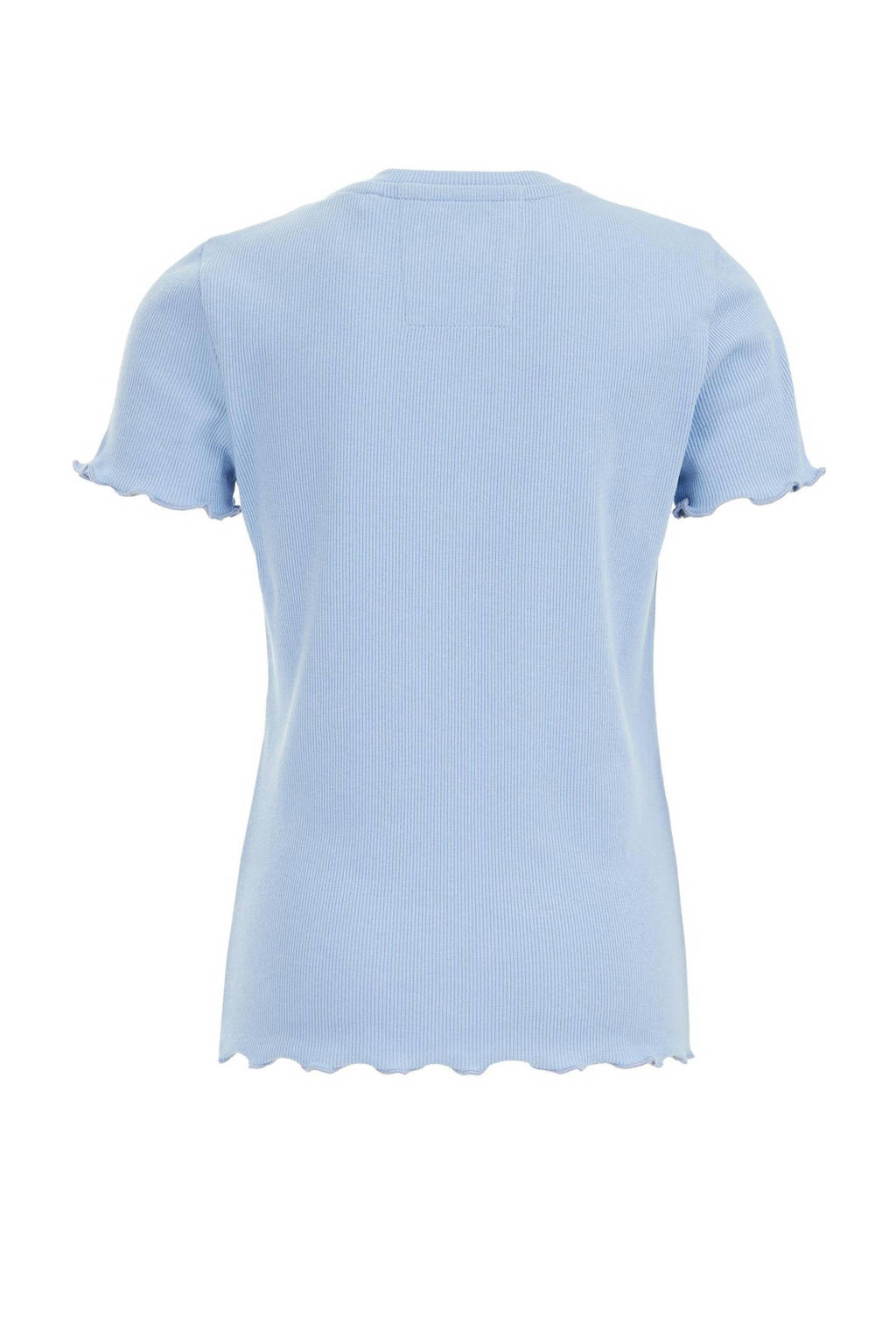 WE Fashion ribgebreid T-shirt nautical blue