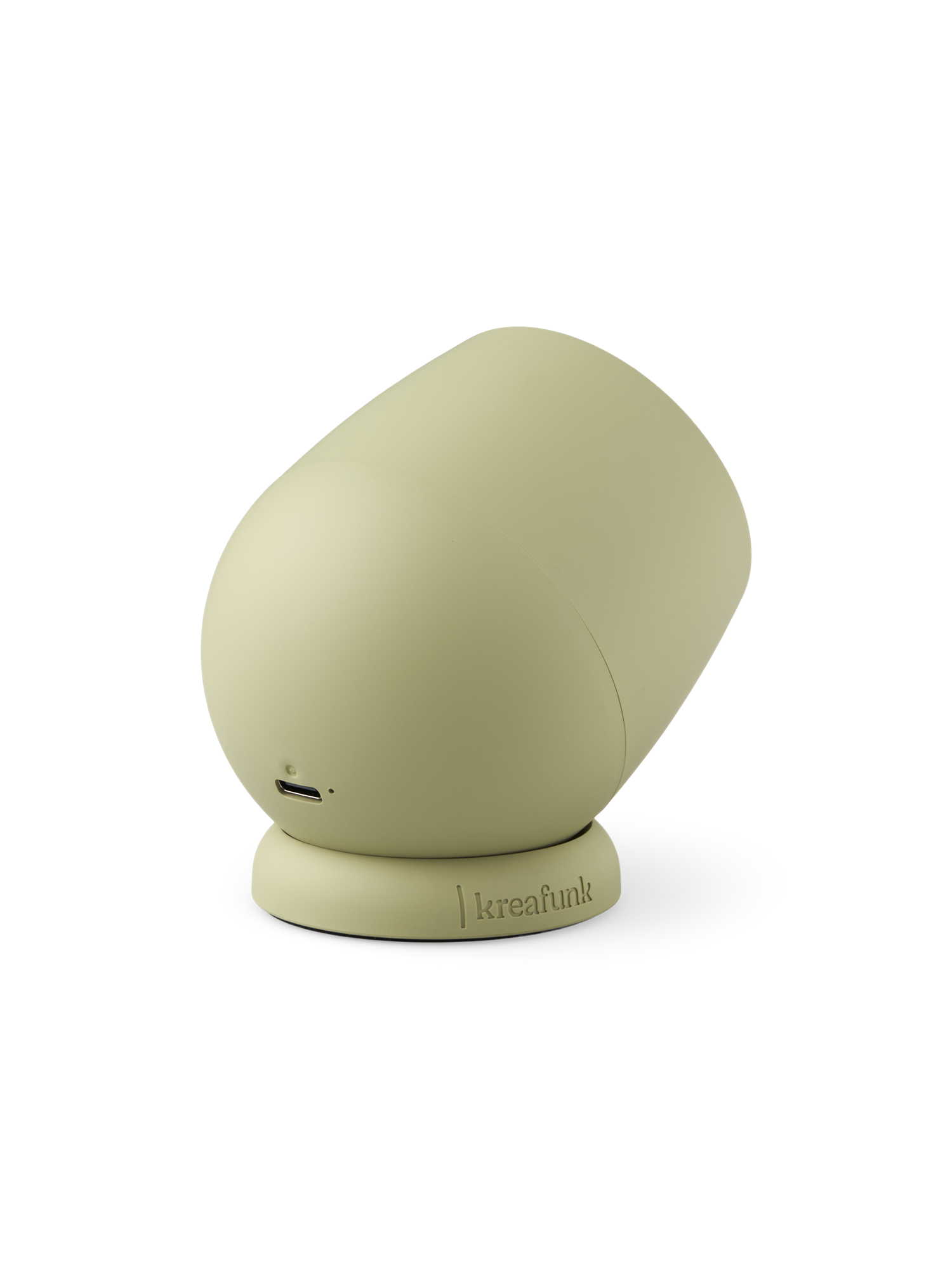 Bordlampe | ABS/metal/silikone. 8,2 x 8,2 x 9,6 cm. | Milky Green | Kreafunk