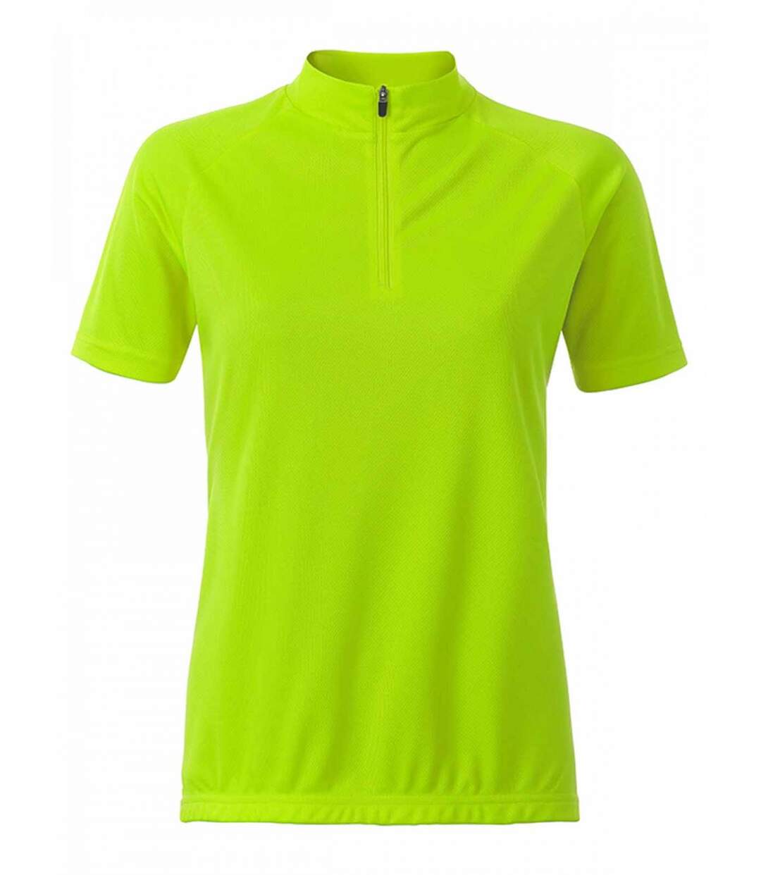 maillot cycliste zippé - FEMME - JN511 - jaune vif