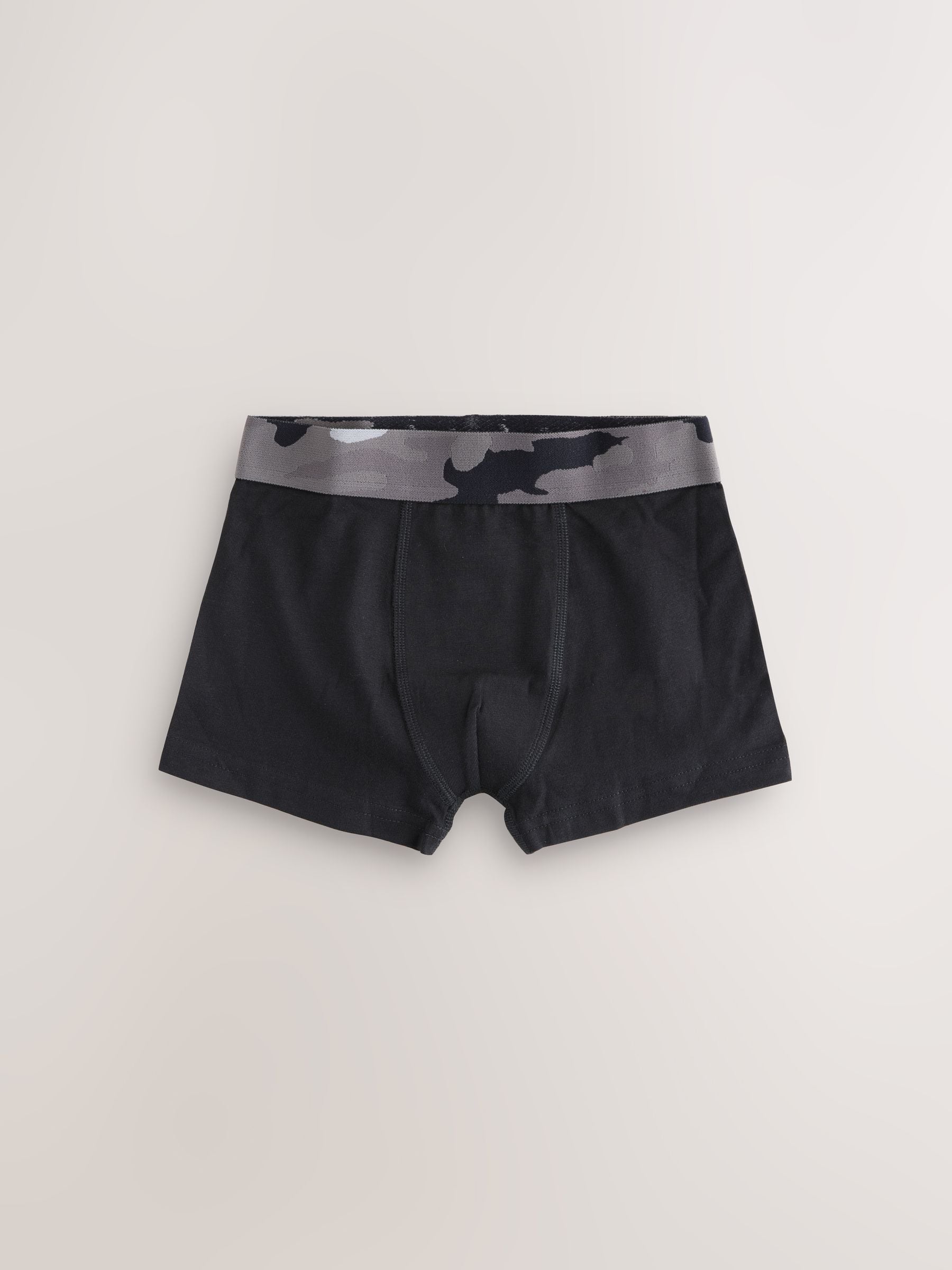 Zwart met camouflage tailleband - Verpakking van 5 boxers (2-16jr)