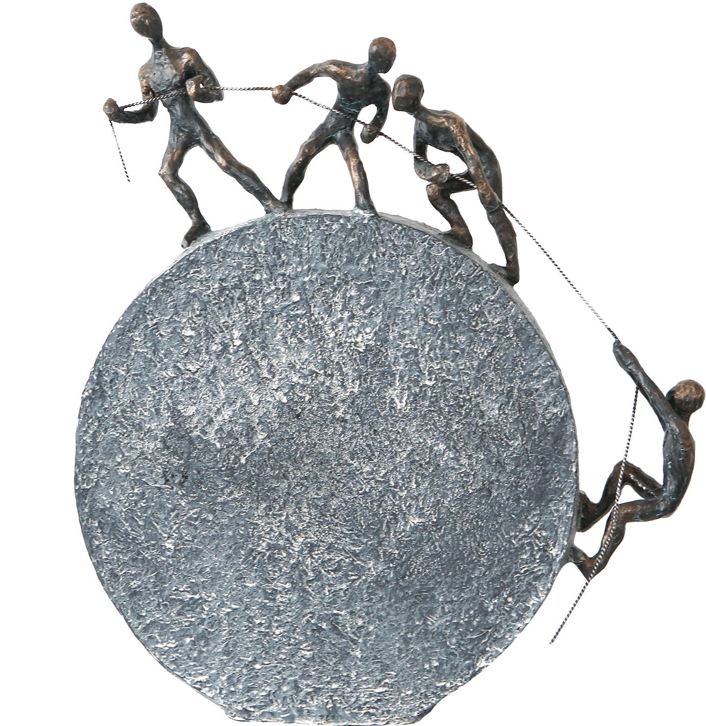 Casablanca by Gilde Dekofigur »Skulptur Lifting« Dekoobjekt, Höhe 36 cm, mit Spruchanhänger, Wohnzimmer