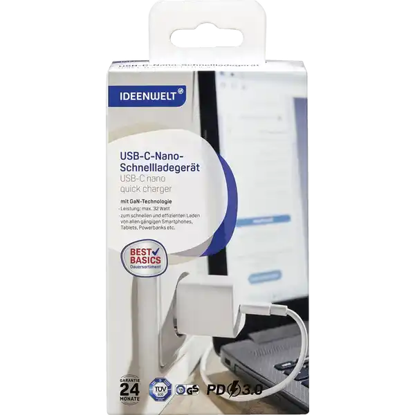USB-C-Nano-Schnellladegerät