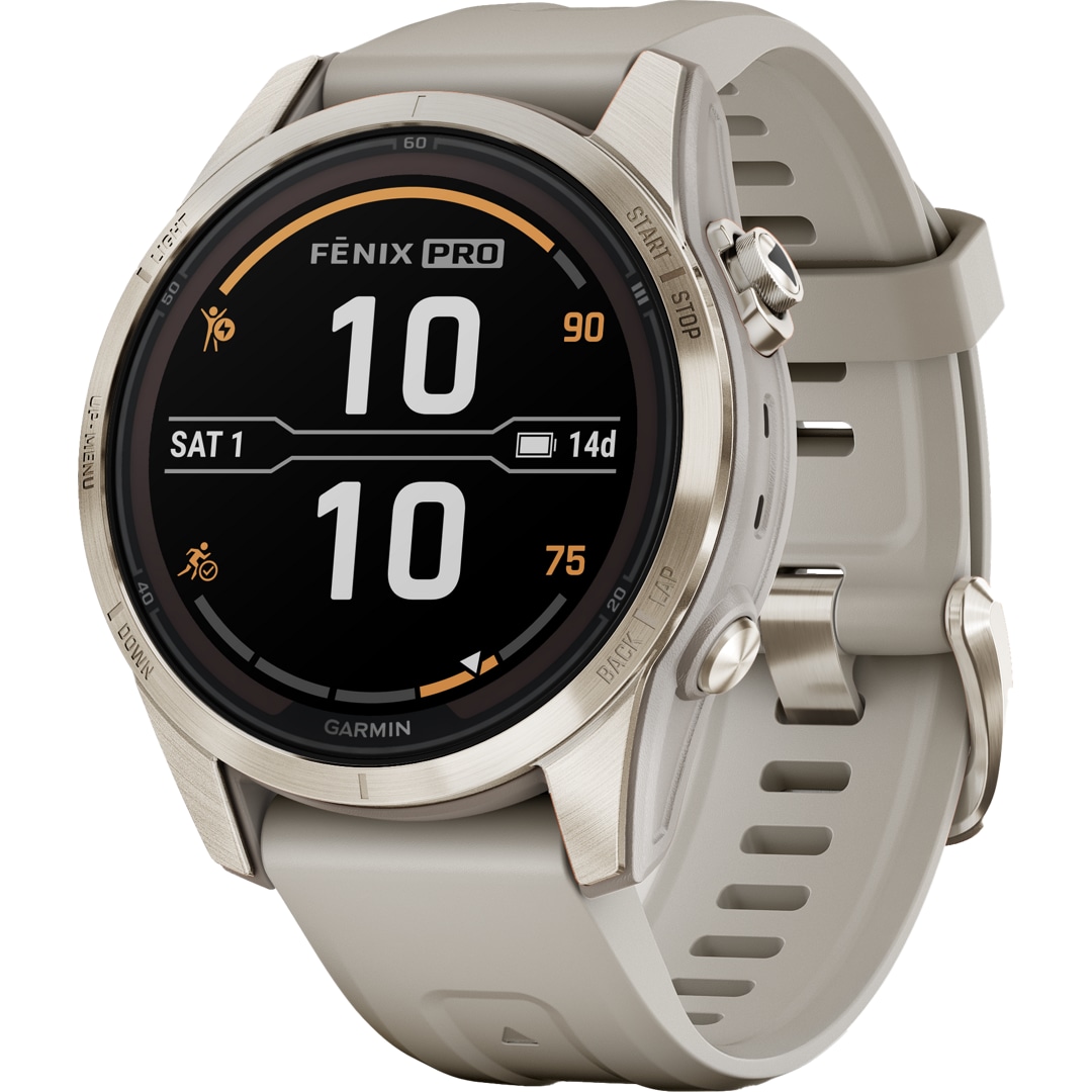 Garmin Fenix 7S Pro Sapphire Solar Beige
