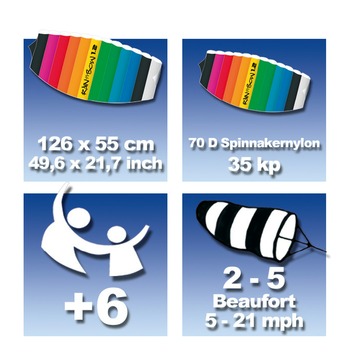 Vlieger Rhombusrainbow 1.2