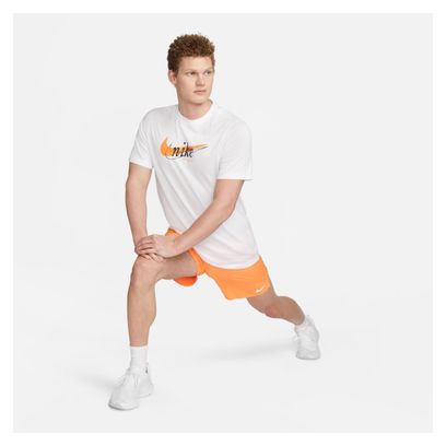 Maillot manches courtes Nike Dri-Fit Heritage Blanc