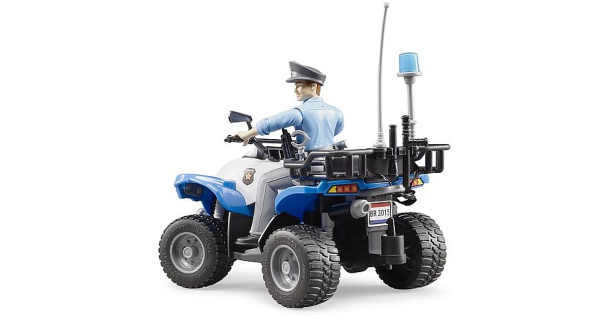 bruderbworld Politiequad met politieagent en accessoires Modelvoertuig  (63010)
