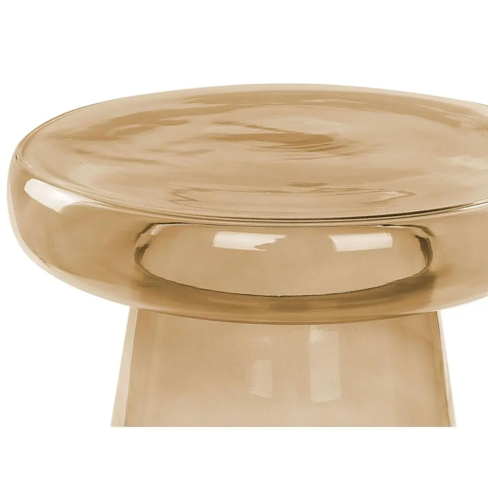 CALDERA - Bijzettafel - Goudbruin - Glas