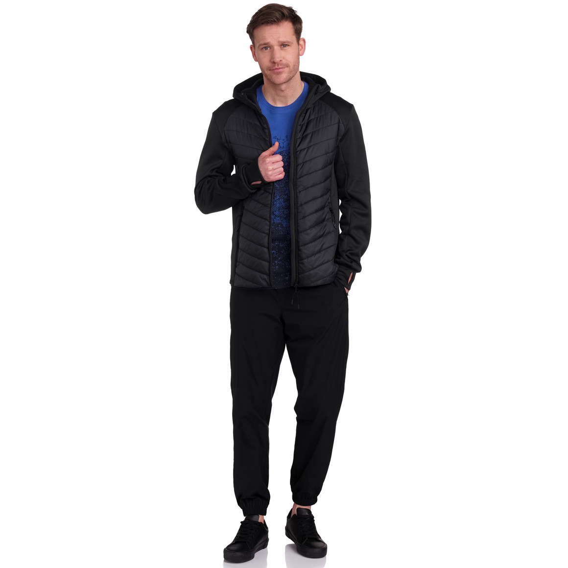 VanVaan Herren Sport-Jacke mit Fleece-Innenseite schwarz