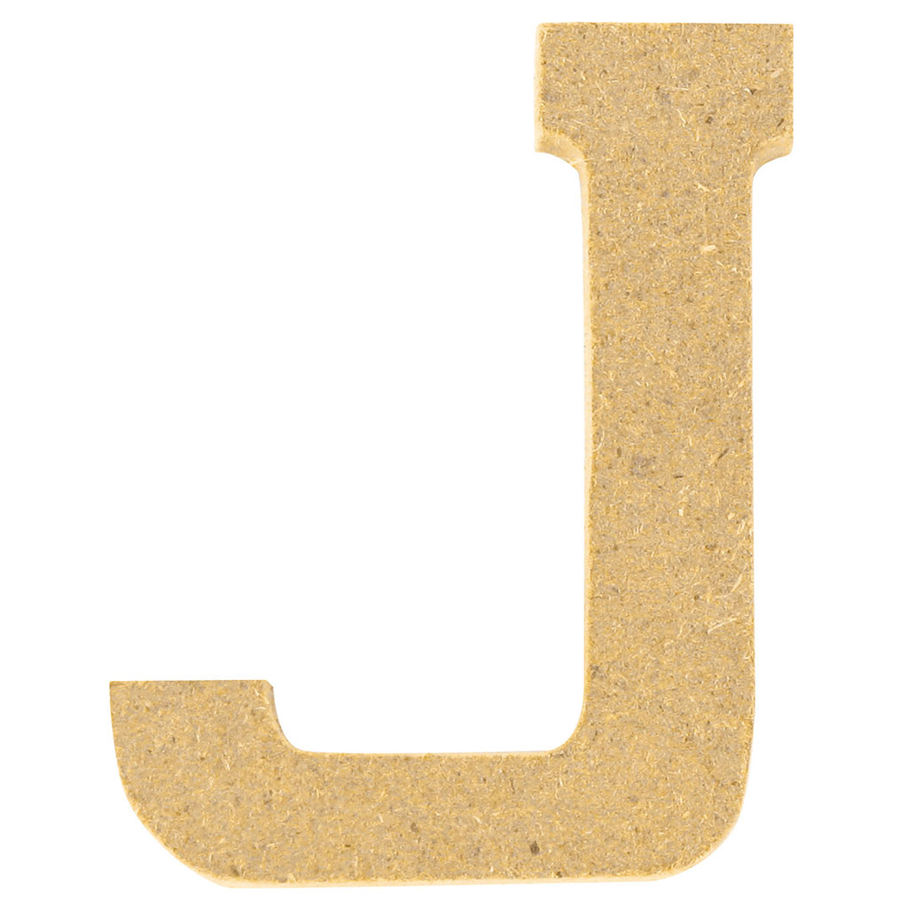 Lettre J en bois H 5cm