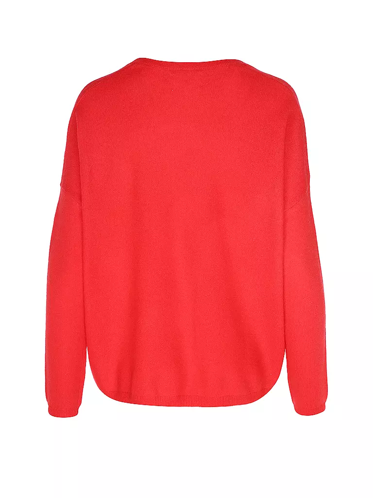 LES TRICOTS DE LEA Kaschmirpullover MONJAKOE rot
