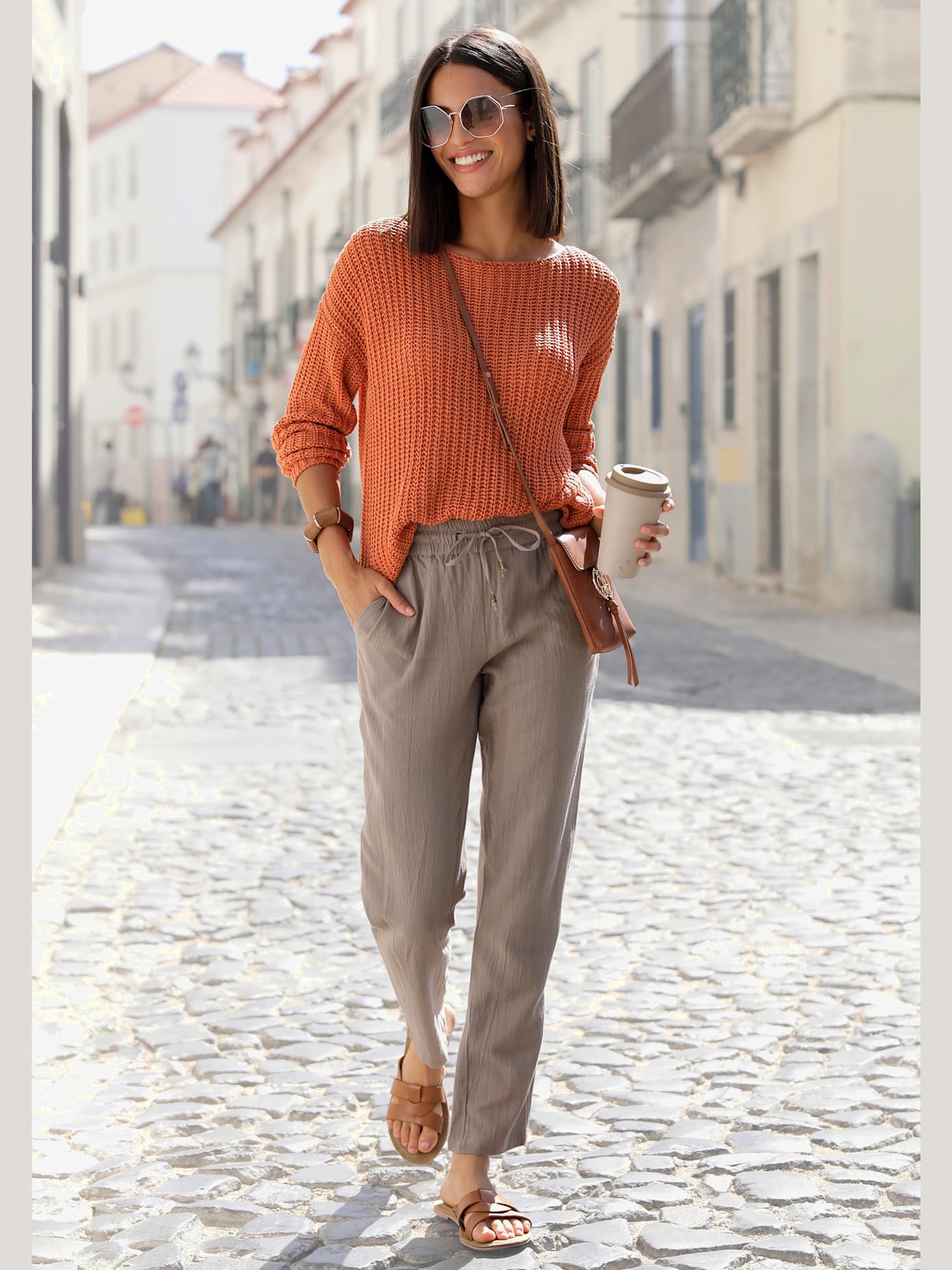 Pull col rond pull large avec encolure en u