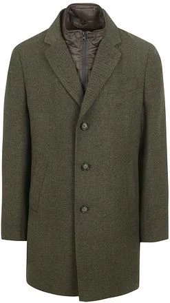 Suitable Coat Wol Twill Donkergroen JA-WOLCOAT-STBL-24.04 kopen