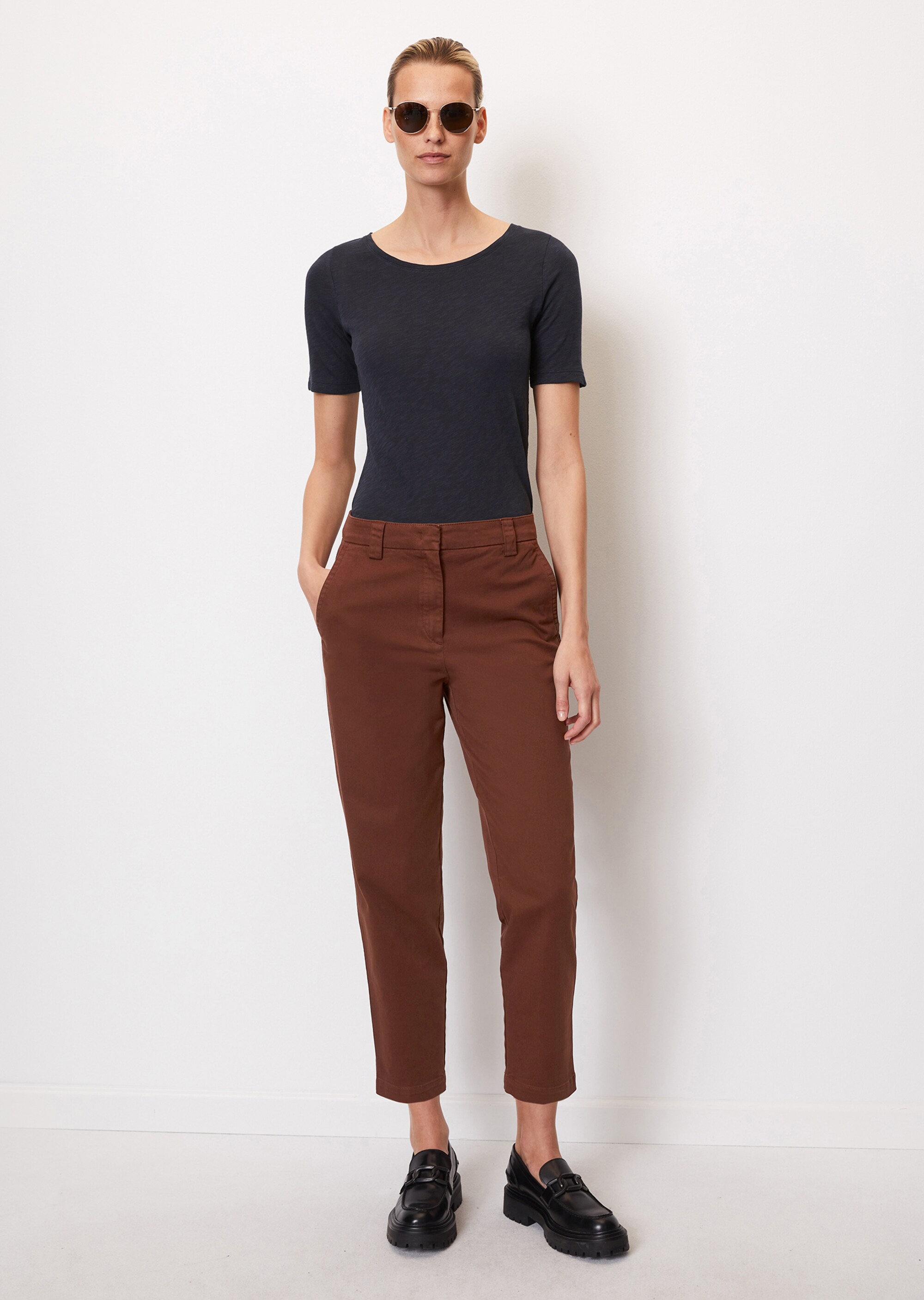 Slub-Jersey-T-Shirt regular aus reinem Organic Cotton