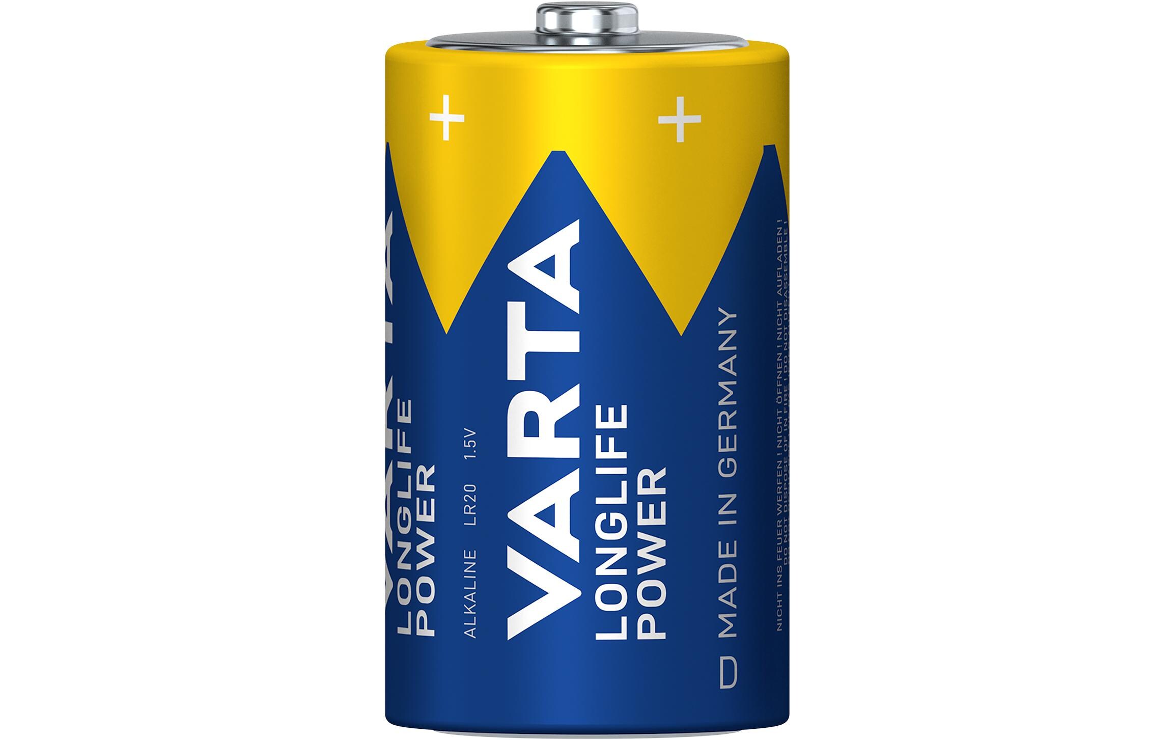Batterie Longlife Power D , 2 StückAlkaline Batterie, 1.5 Volt