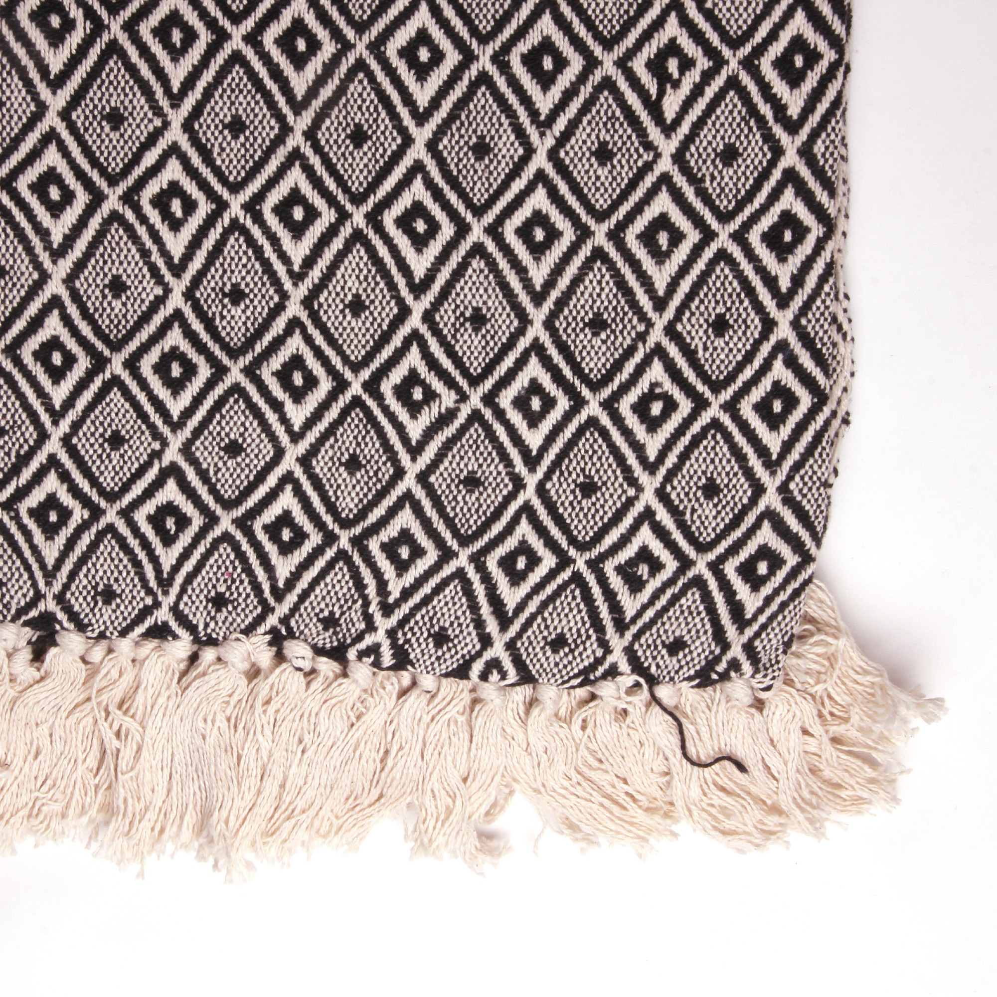 Throw 'Muni', schwarz, weiß, T 128 cm, B 180 cm günstig bestellen