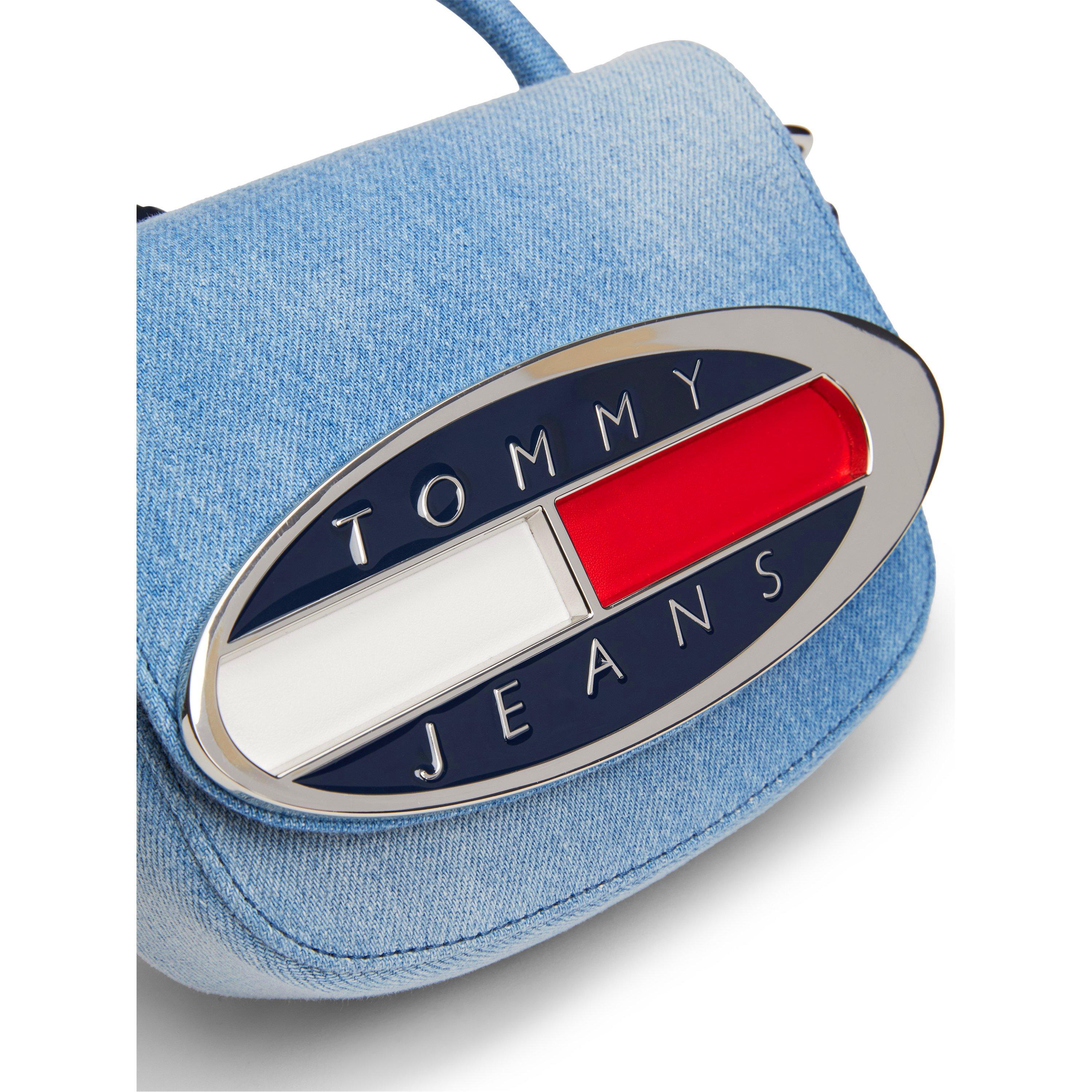 Tommy Jeans Origin Plaque Denim Crossbody Bag