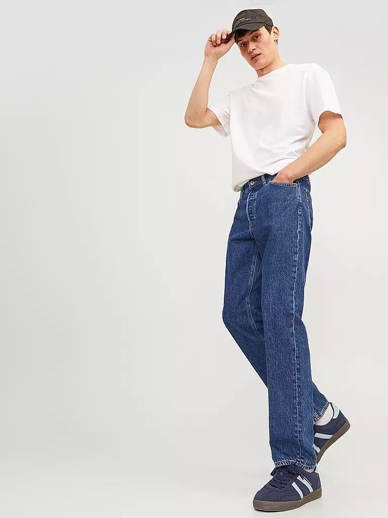 JACK & JONES Jeans Slim Fit JJICHRIS JJORIGINAL  blau