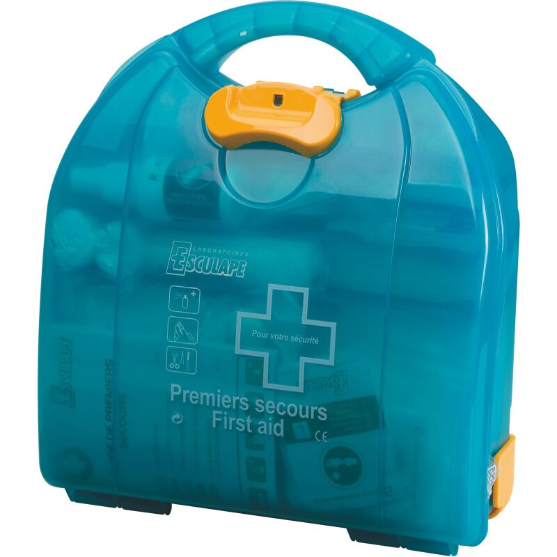 Coffret de secours médecine du travail Prima Esculape, 10/20 personnes
