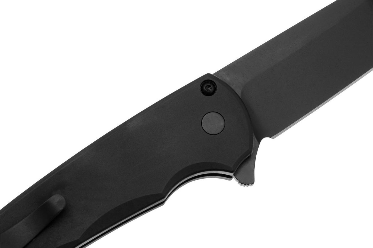 Pro-Tech Malibu 5403-OPERATOR DLC MagnaCut Reverse Tanto, Black Aluminum zakmes