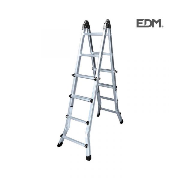 EDM Escalera Multifuncion Telescopica 2X4 4 Peldaños En131-4