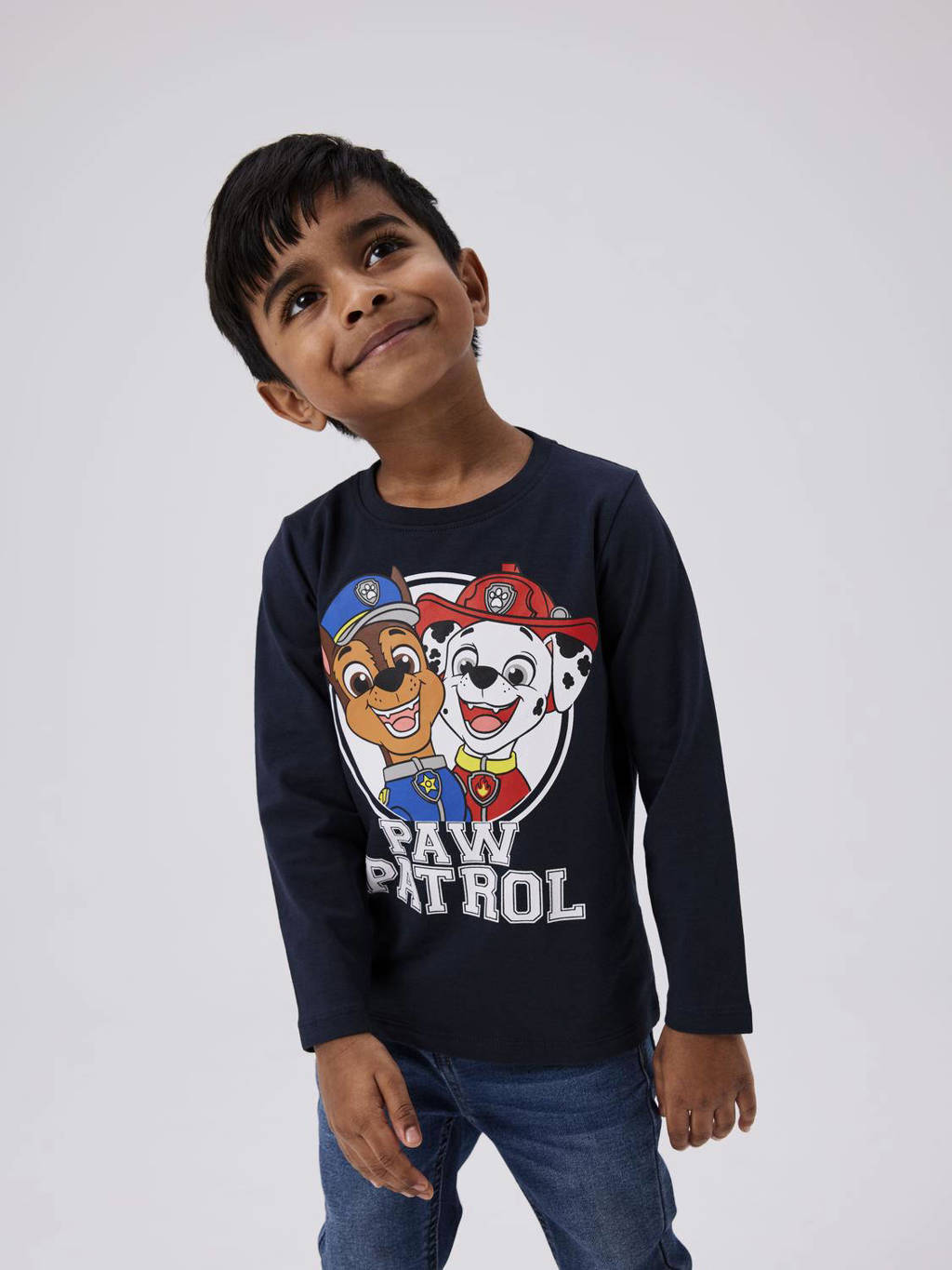 NAME IT Paw Patrol longsleeve NMMJOLLO met printopdruk donkerblauw