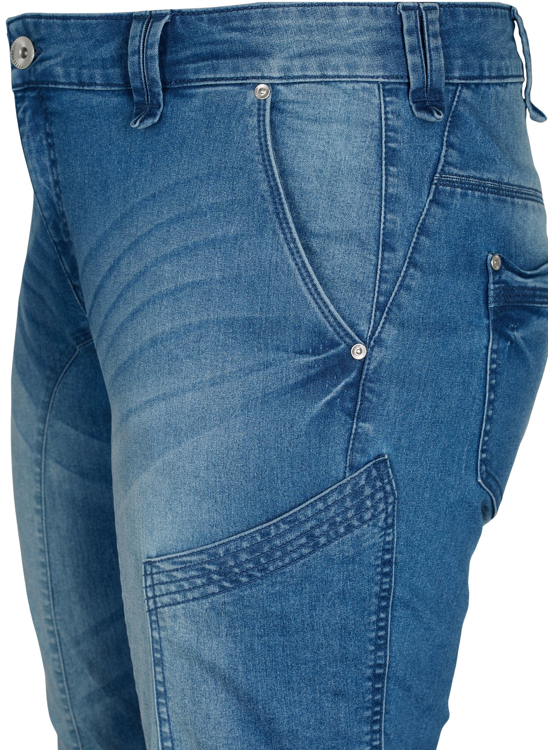Slim fit capri jeans med lommer