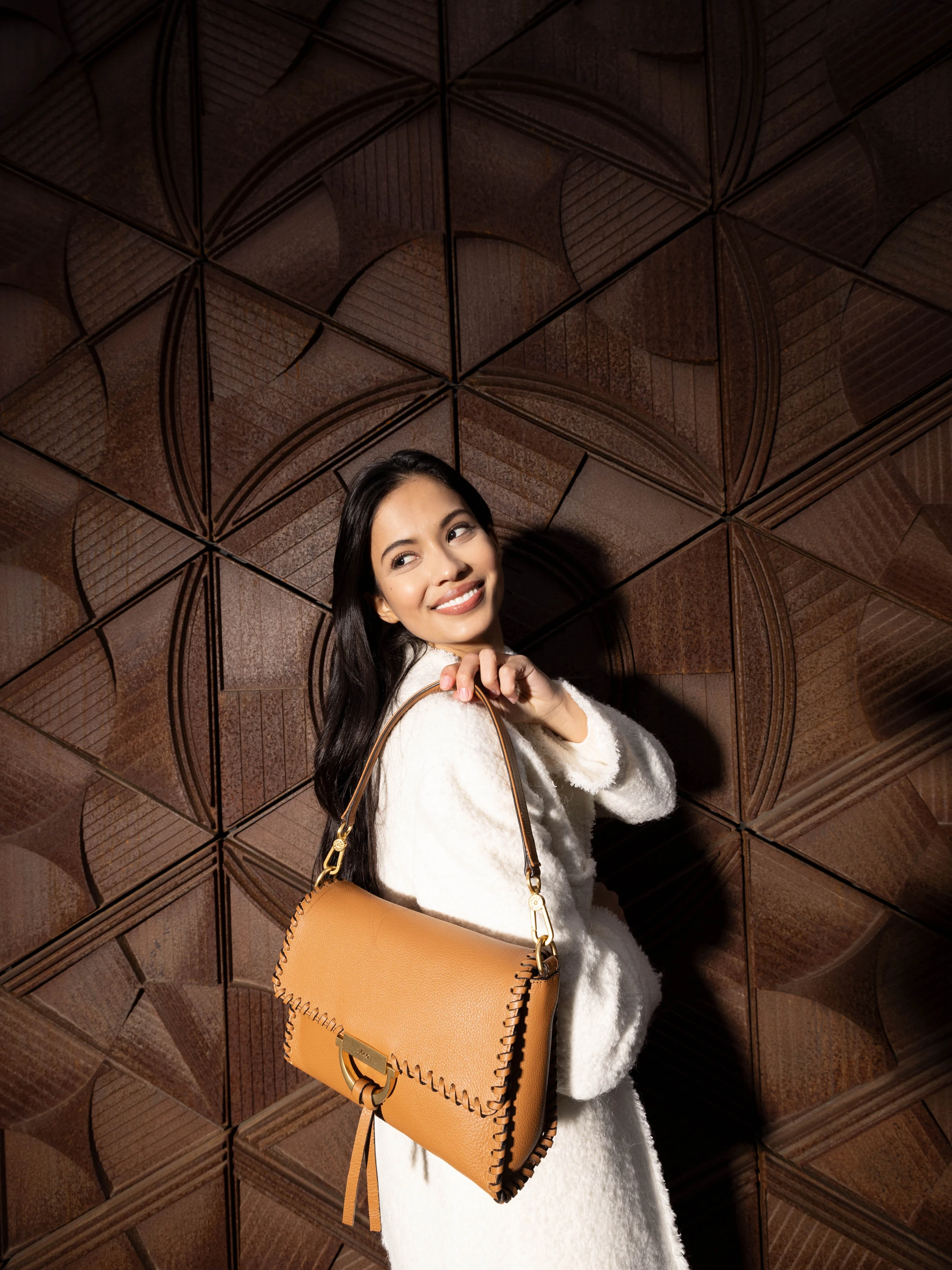 Shoulder bag TEMI STITCH Leather Dalia Standard