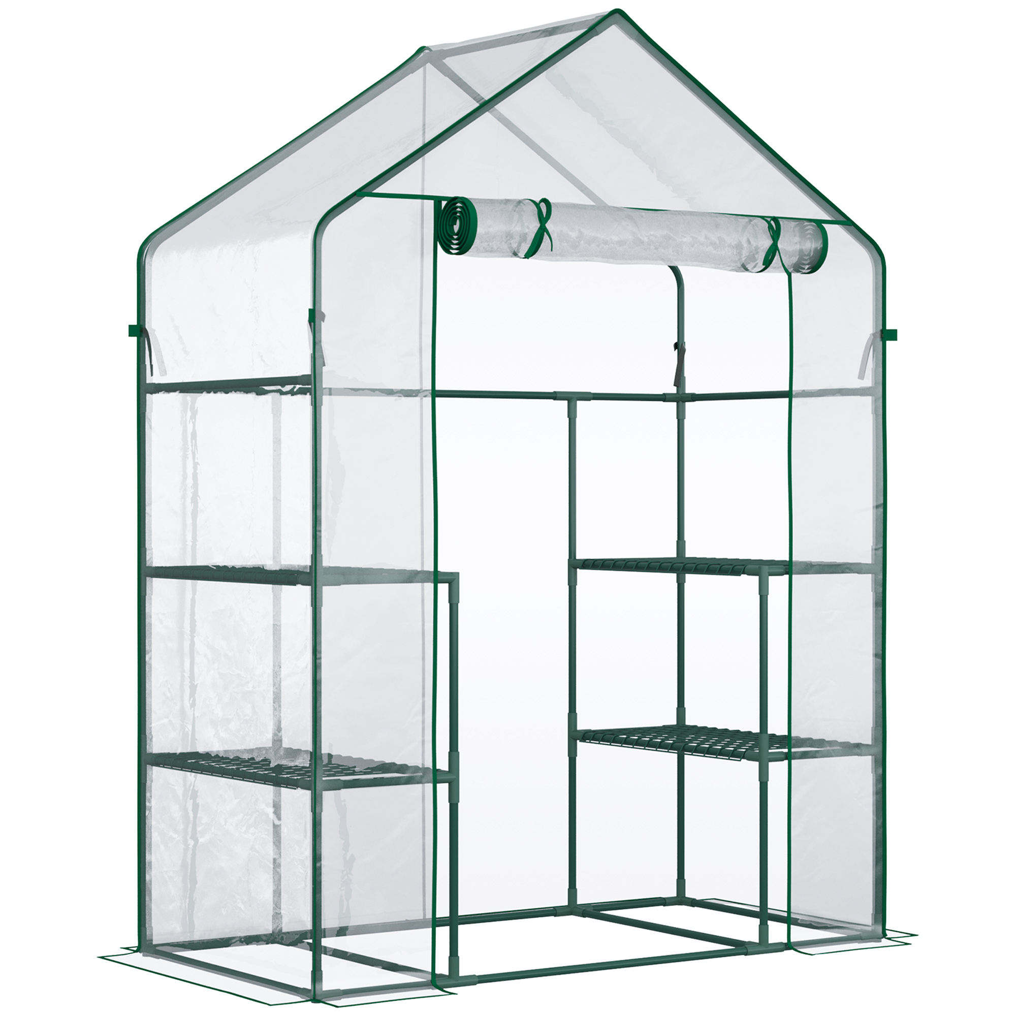 Estufa de jardim Outsunny Green