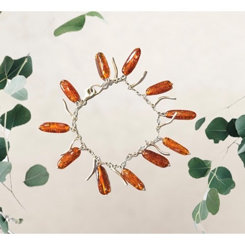 Bracelet boheme ambre