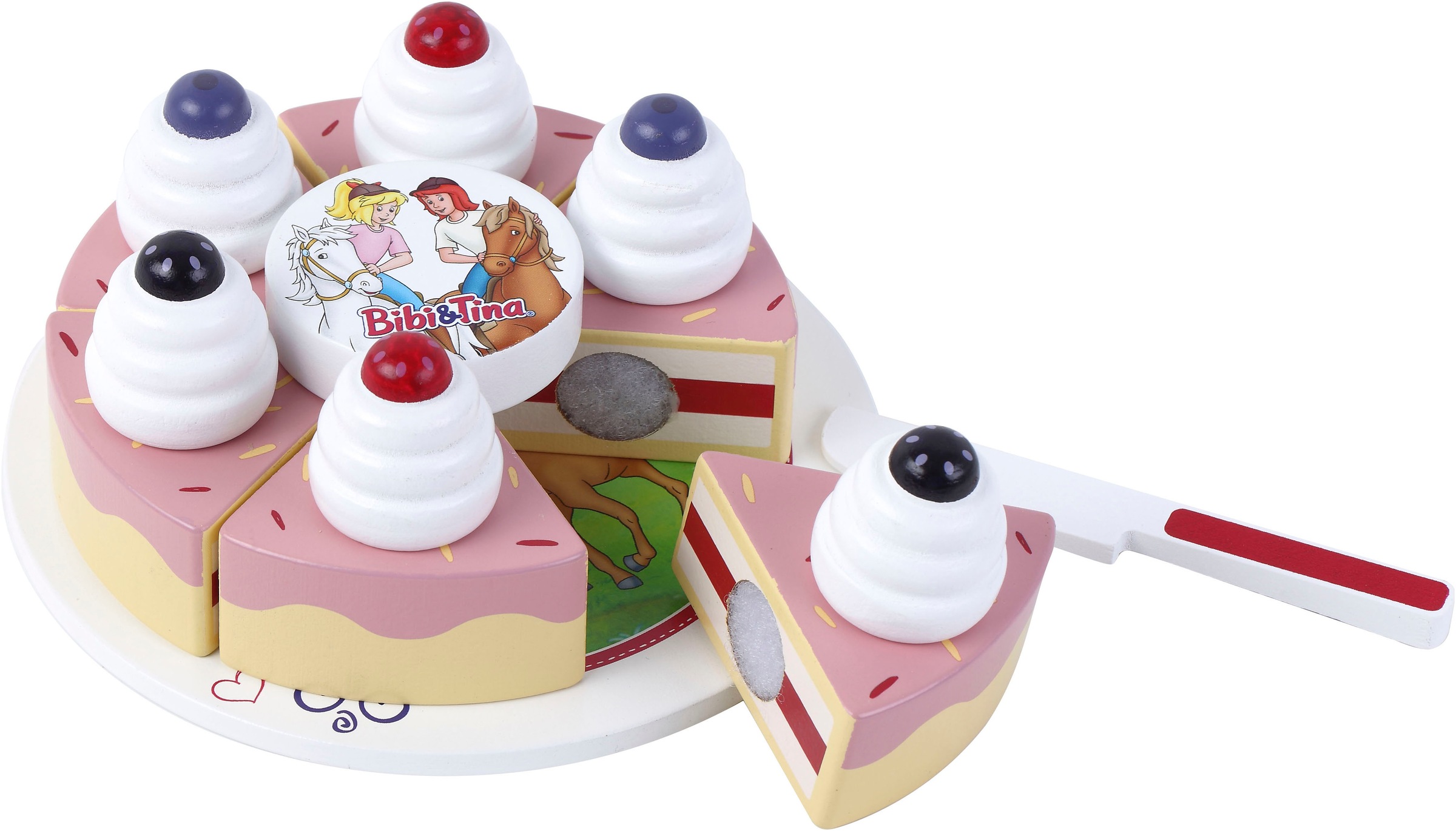 Tanner Spiellebensmittel »Bibi & Tina, Torte« zum Schneiden; aus Holz; FSC® - schützt Wald