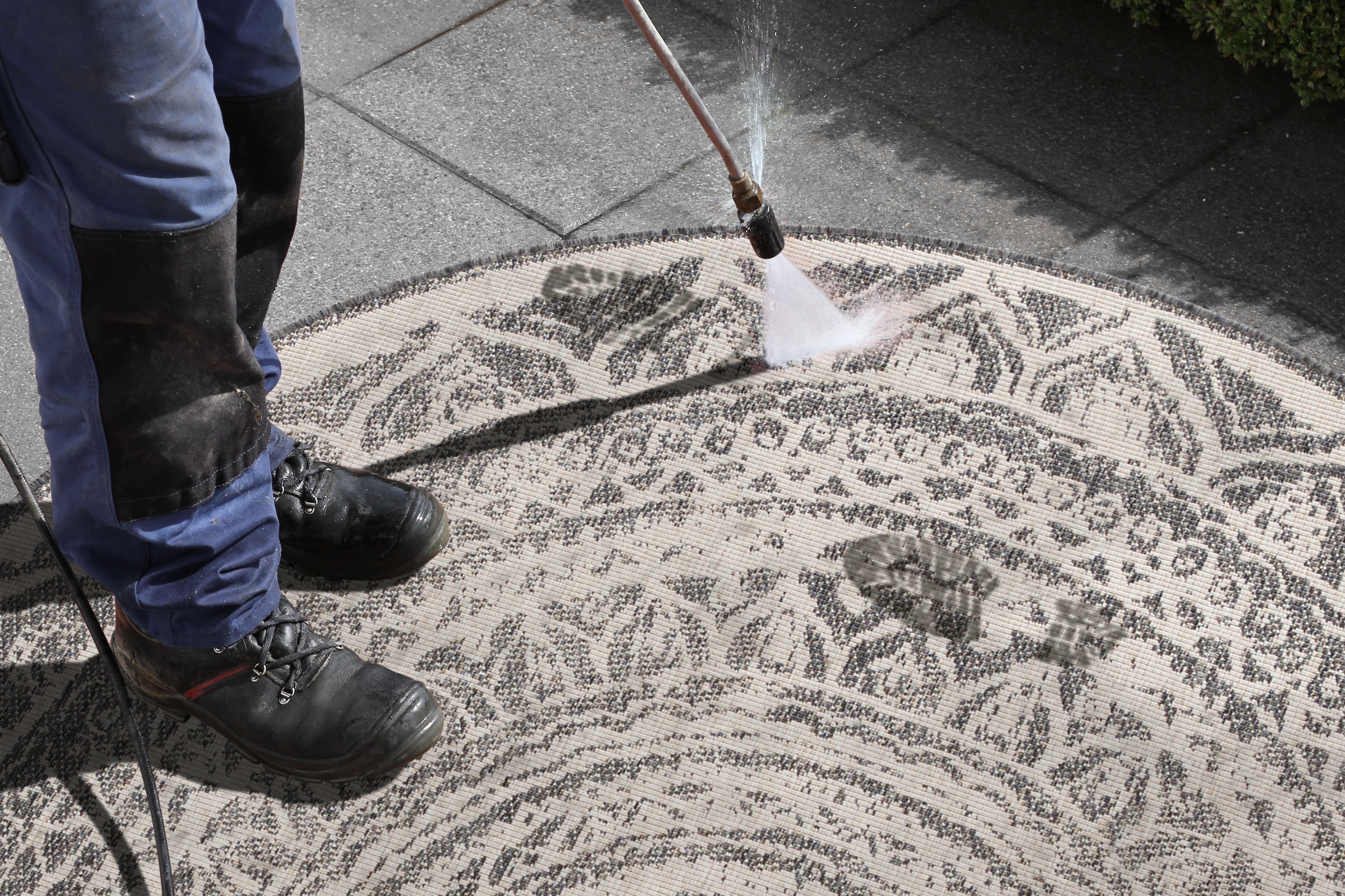HANSE Home Teppich »Siruma Wendeteppich« rund 5 mm Höhe In- & Outdoor, beidseitig, Orientalisch, Teppich, Garten, Flur