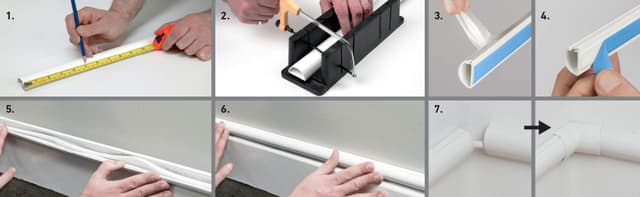 D-Line trunking-sæt (hvid)