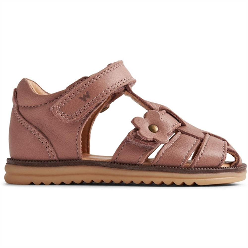 Sandal Closed Toe Sky Flower Old Rose