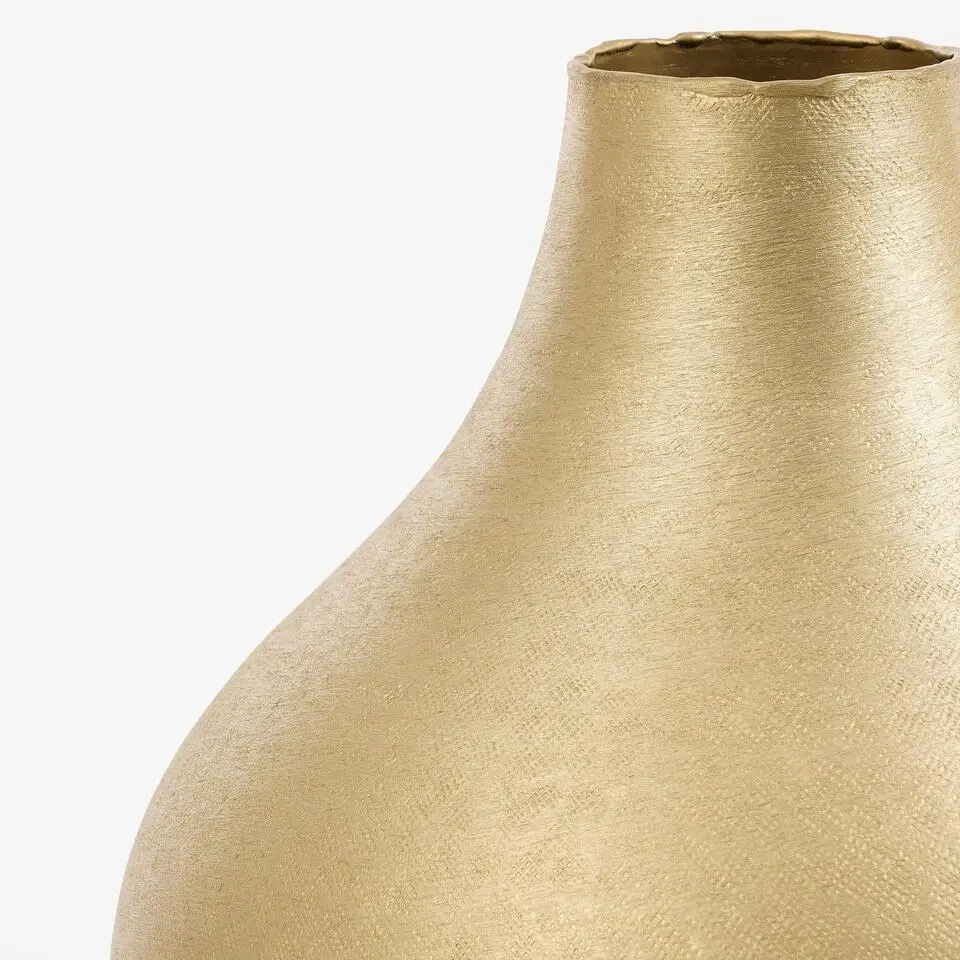 Mica Decorations Kyan Vaas - H31 x Ø25 cm - Aluminium - Champagne
