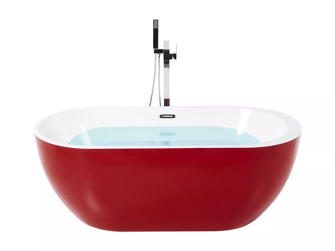 Baignoire îlot rouge 170 x 80 cm NEVIS