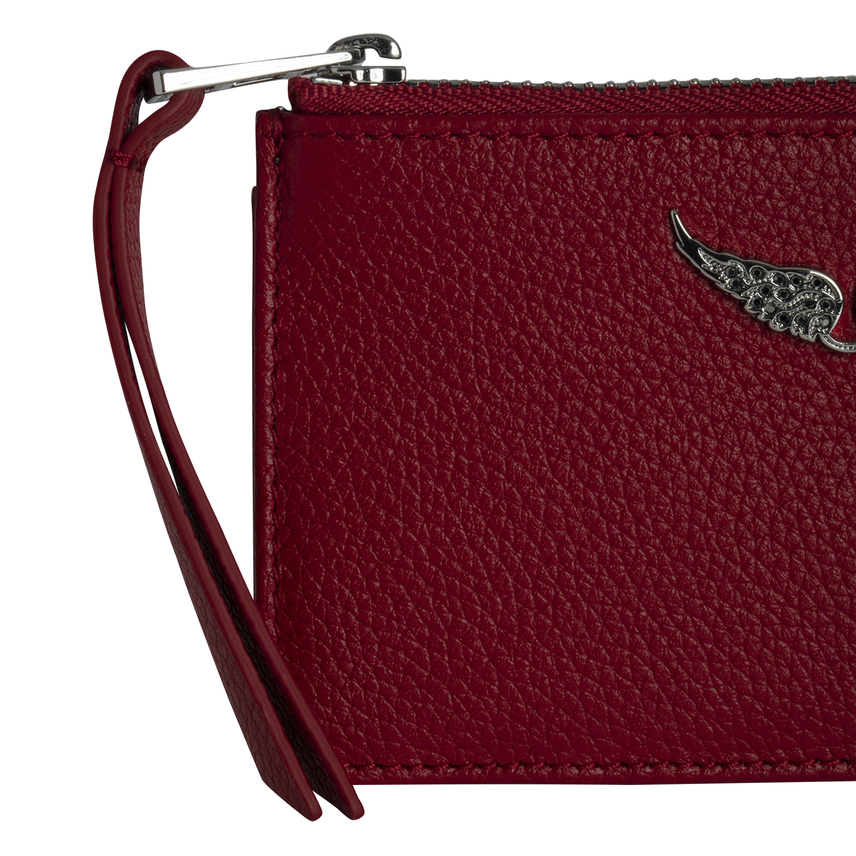 ZV CARD - Porte-cartes en cuir velours | Rose